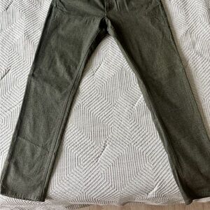 Massimo Dutti Olive Green Chinos